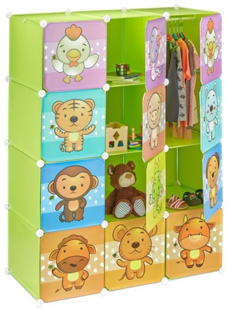 Relaxdays Steckregal grün Bild 1