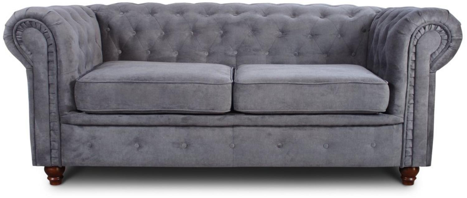 Sofnet Sofa Asti 2, Chesterfield Sofa 2-er, Sofagarnitur, Glamour Couch Bild 1