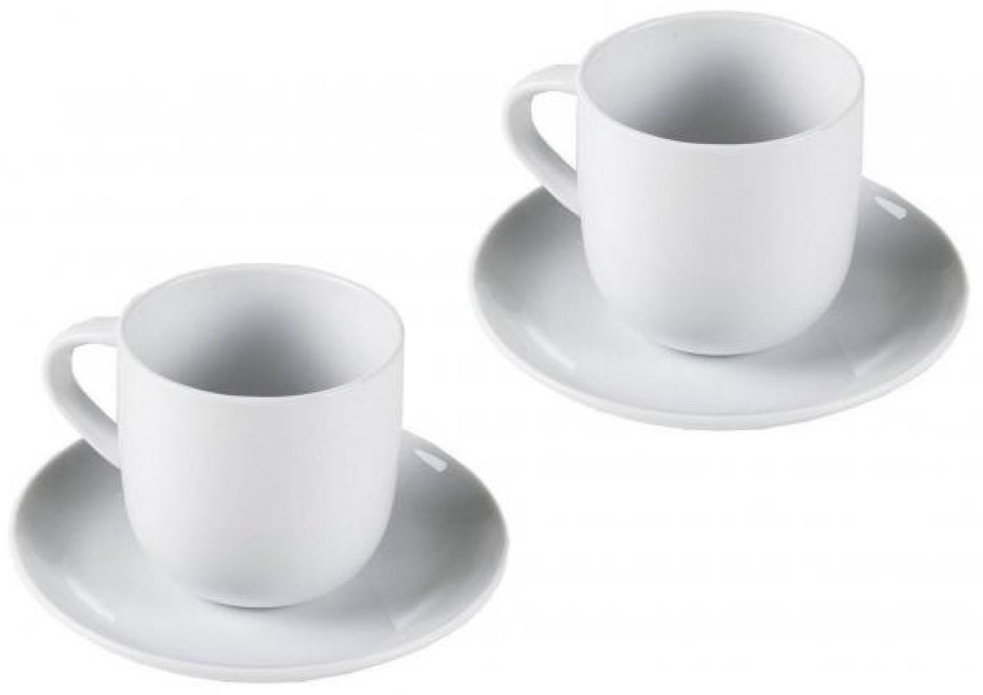 Kaffeetasse mit Untertasse pure & simple - 4 tlg. Set Bild 1