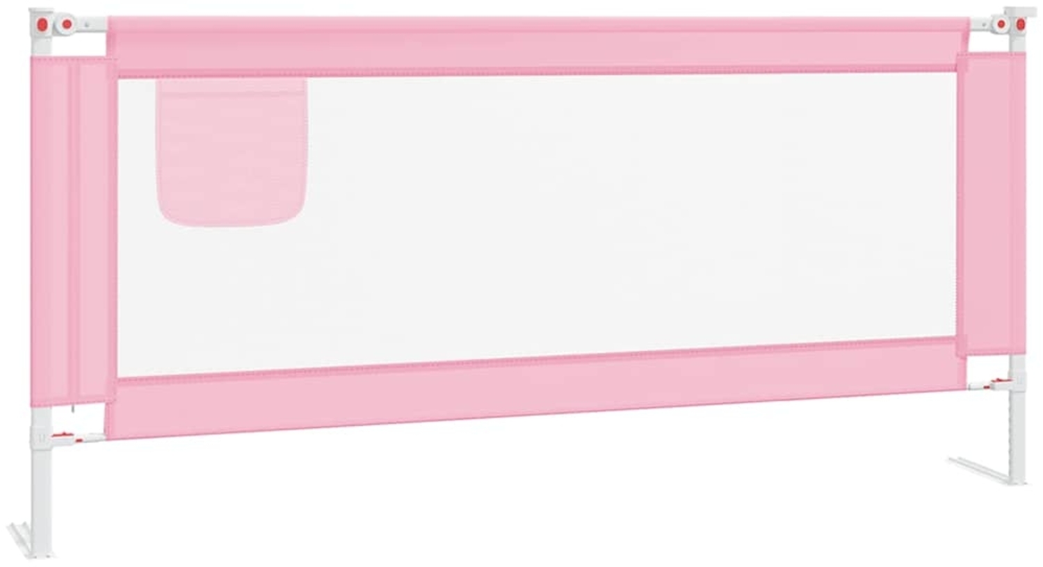 Kleinkind-Bettschutzgitter Rosa 200x25 cm Stoff Bild 1