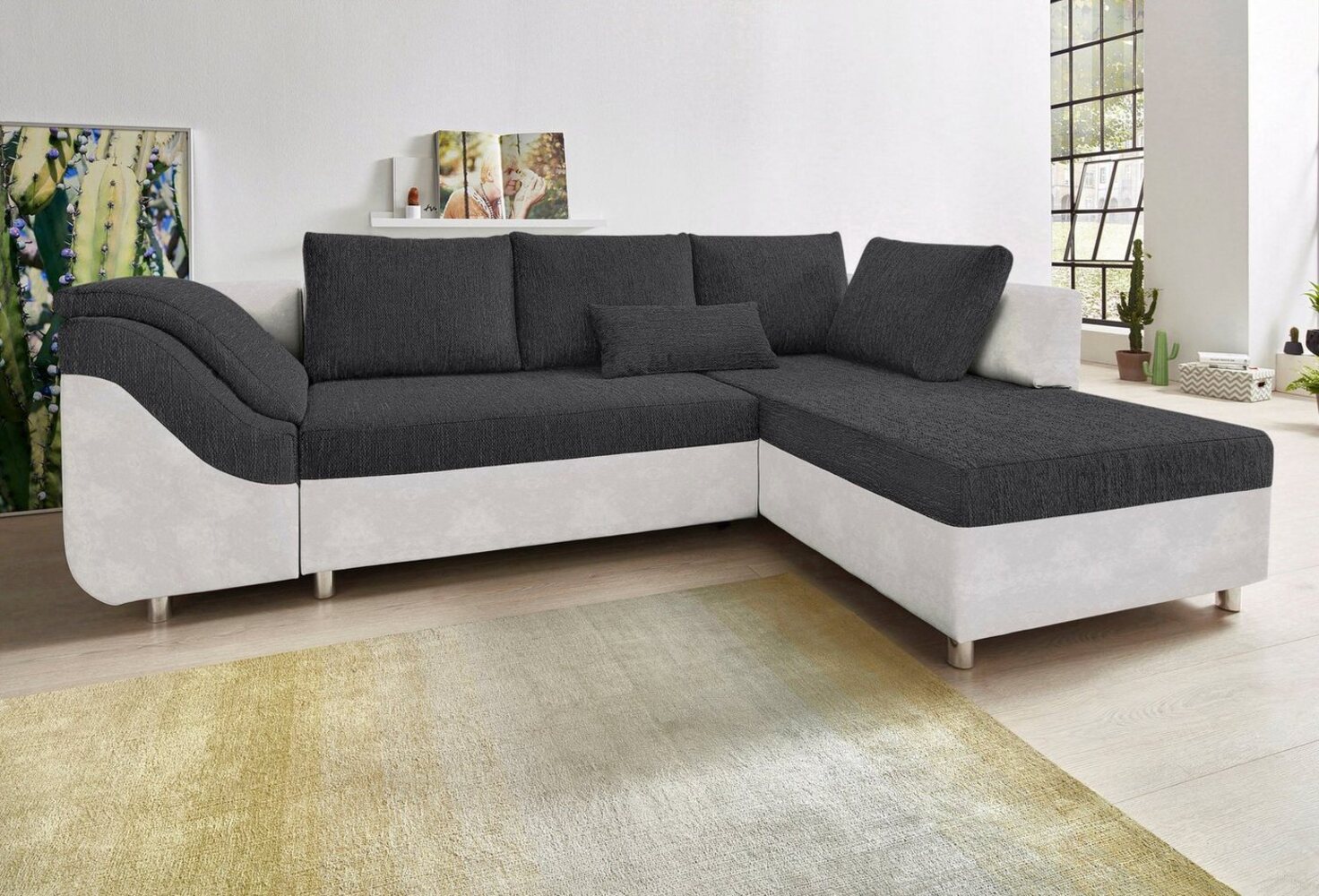 COLLECTION AB Ecksofa Sally L-Form, mit und ohne Bettfunktion, inklusive loser Rücken- und Zierkissen Bild 1