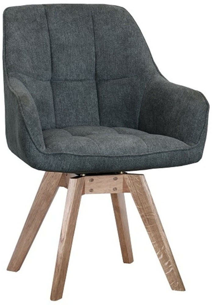 Esszimmerstuhl 'Joe III' Stoff grau Bild 1