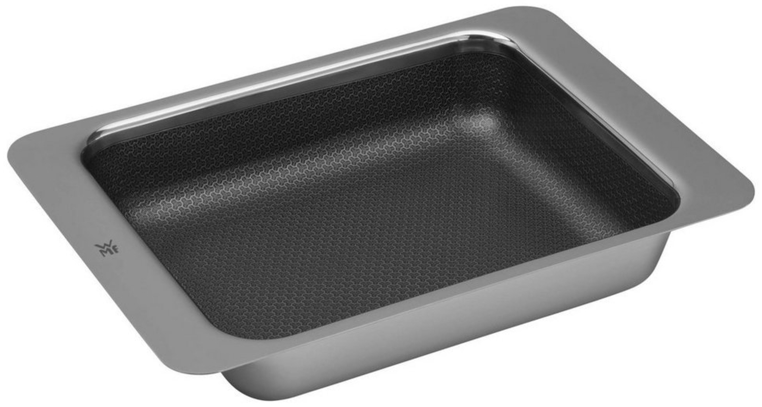 WMF Auflaufform, 3-Schicht-Material: Innenseite Cromargan® Edelstahl rostfrei 18/10, im Kern Aluminium, Außenseite Chromstahl, (1-St), Mehrschichtmaterial beschichtet, Wabenstruktur Bild 1