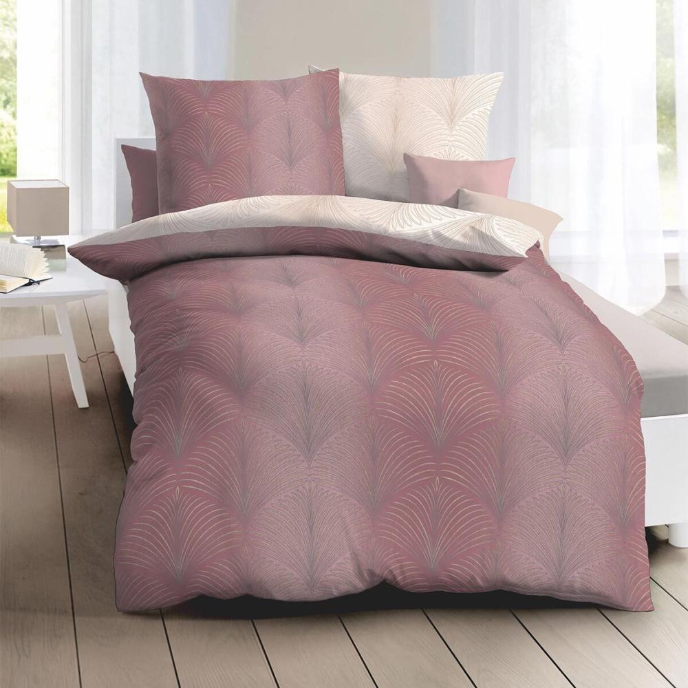 Kaeppel Mako-Satin Bettwäsche Ikone mauve|155x220 cm + 80x80 cm Bild 1