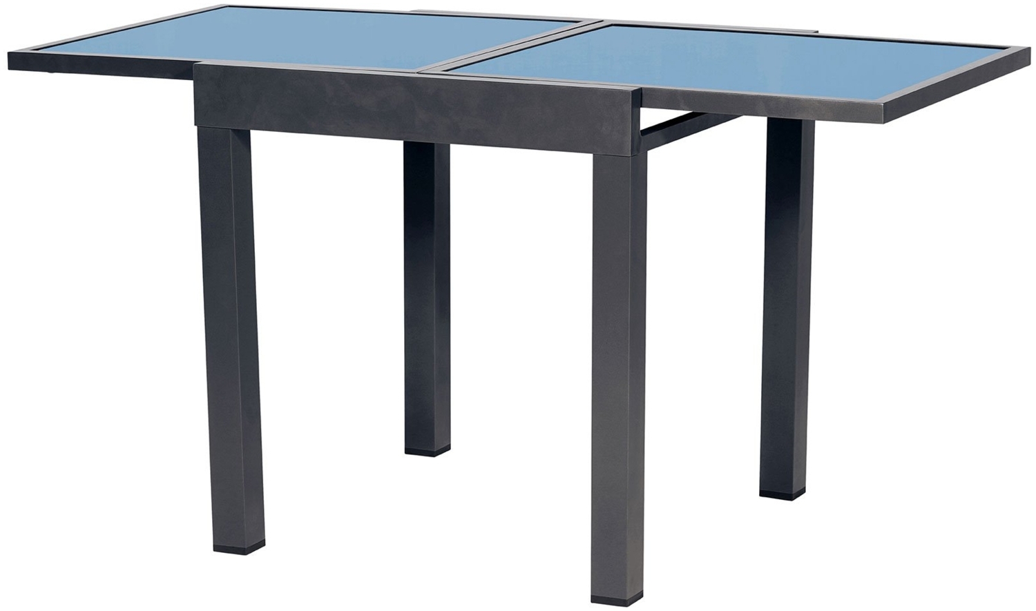 Gartentisch Denver, Glas, Grau, Schwarz, 140 x 75 x 90 cm Bild 1