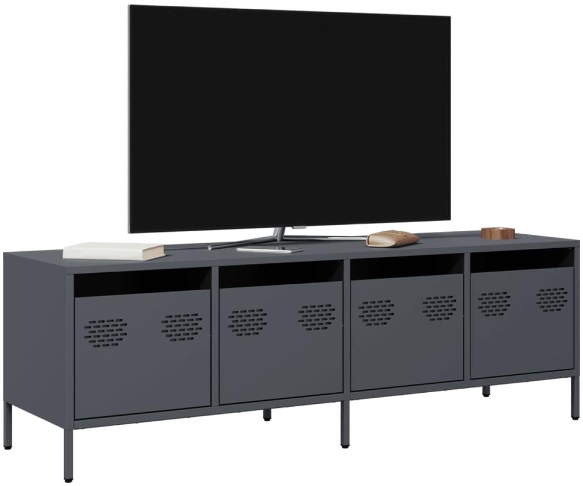 vidaXL TV-Schrank Anthrazit 135x39x43,5 cm Kaltgewalzter Stahl 851306 Bild 1