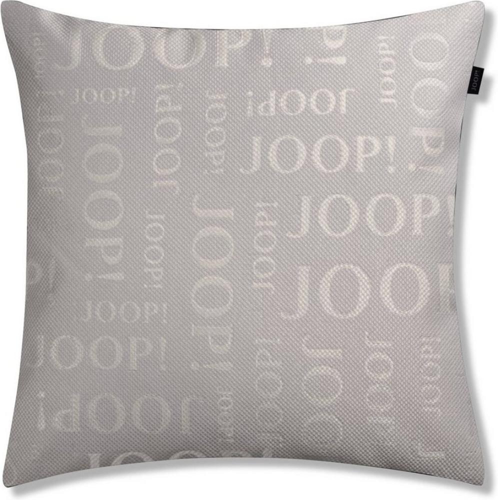 JOOP! Zierkissenhülle Label silber 40x40cm Bild 1