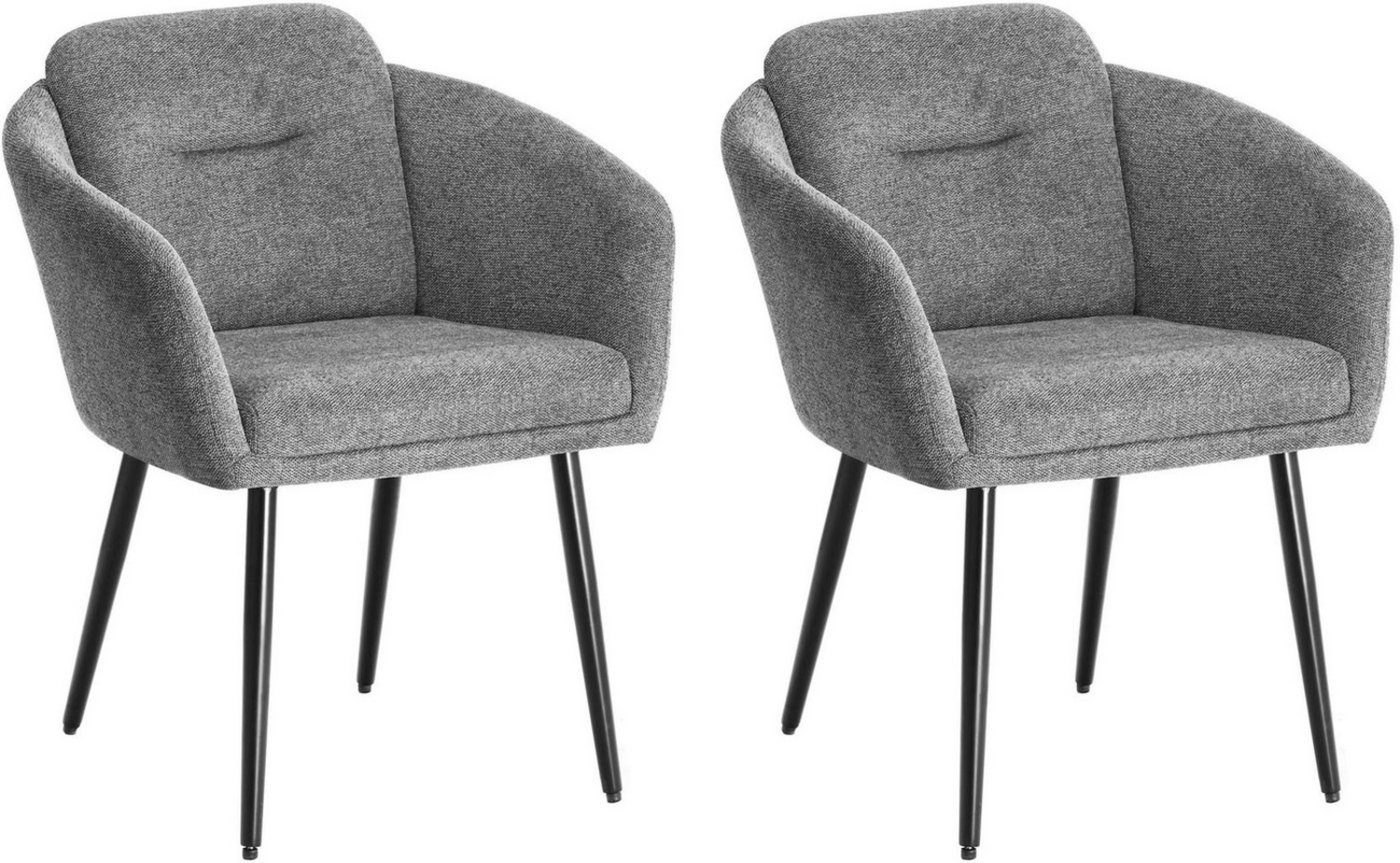 LeGer Home by Lena Gercke Esszimmerstuhl Fleur, TOPSELLER!, OTTOs Choice (Set, 2 St), Strukturstoff, ergonomisches Design, gesteppte Rückenlehne Bild 1