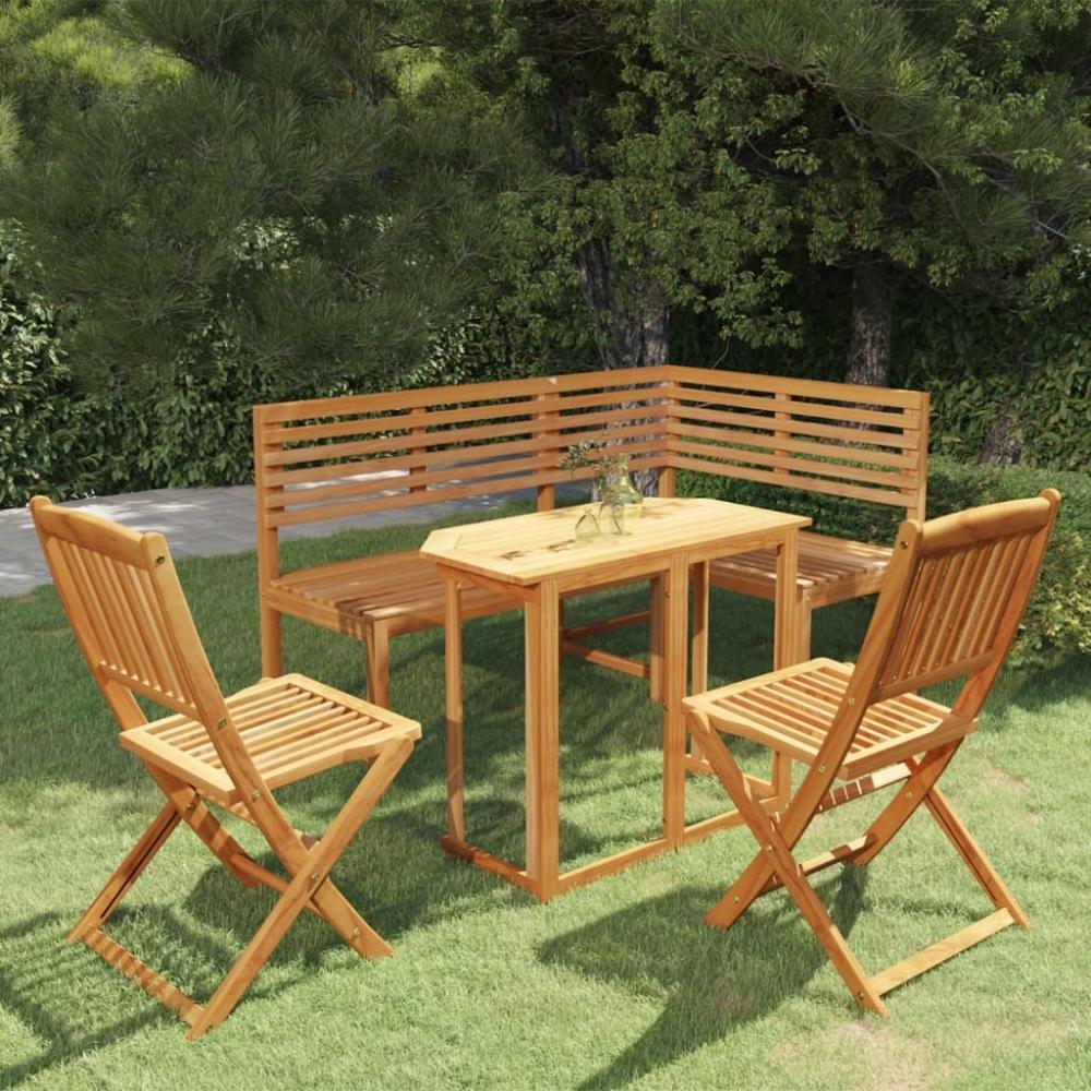 vidaXL 4-tlg. Bistro-Set Massivholz Akazie 3057864 Bild 1