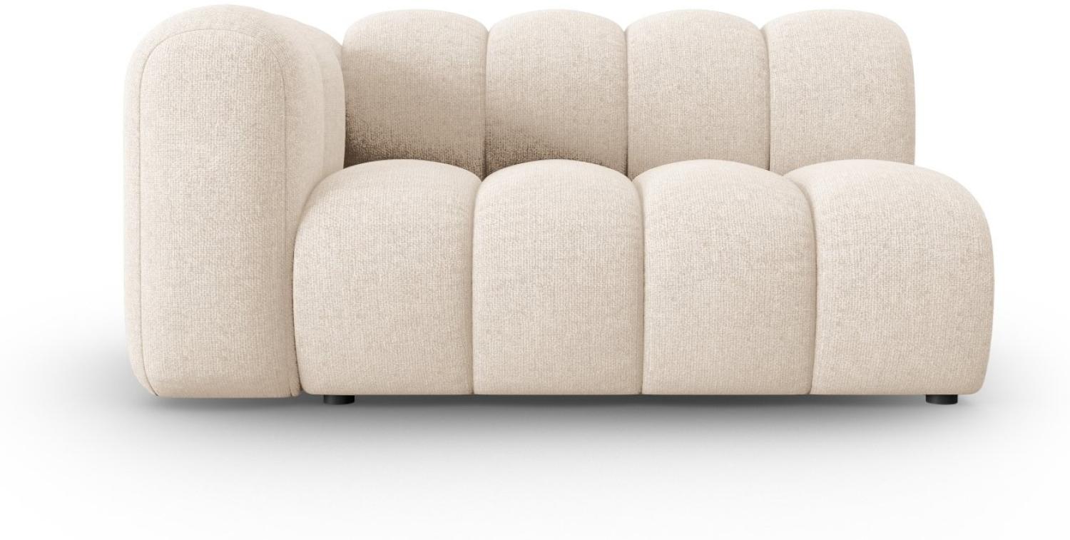 Micadoni Modulares Sofa Lupine 2-Sitzer Links Chenille Helles Beige Bild 1