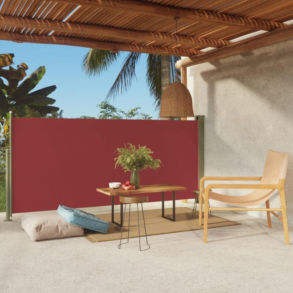 vidaXL Seitenmarkise Ausziehbar 140x300 cm Rot 317877 Bild 1