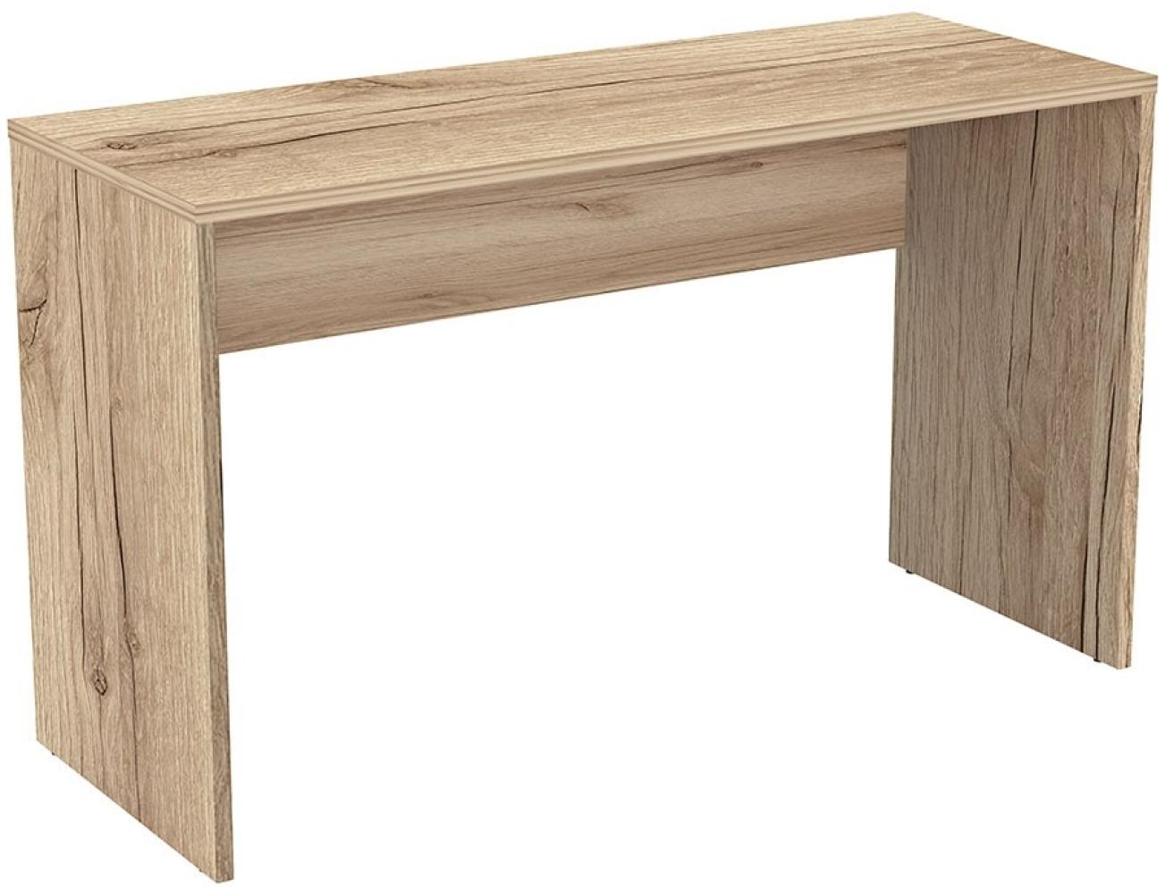 Schreibtisch Computertisch Apia 130 x 50 x 75 cm Eiche Grand Natural Bild 1