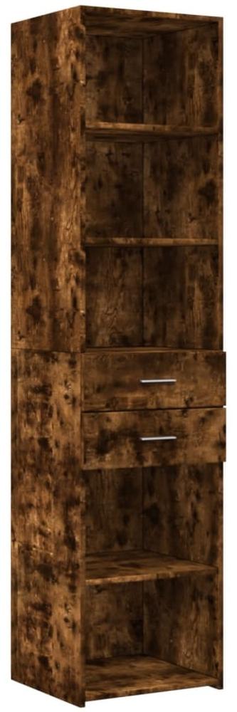 vidaXL Highboard Räuchereiche 45x42,5x185 cm Holzwerkstoff 3281452 Bild 1
