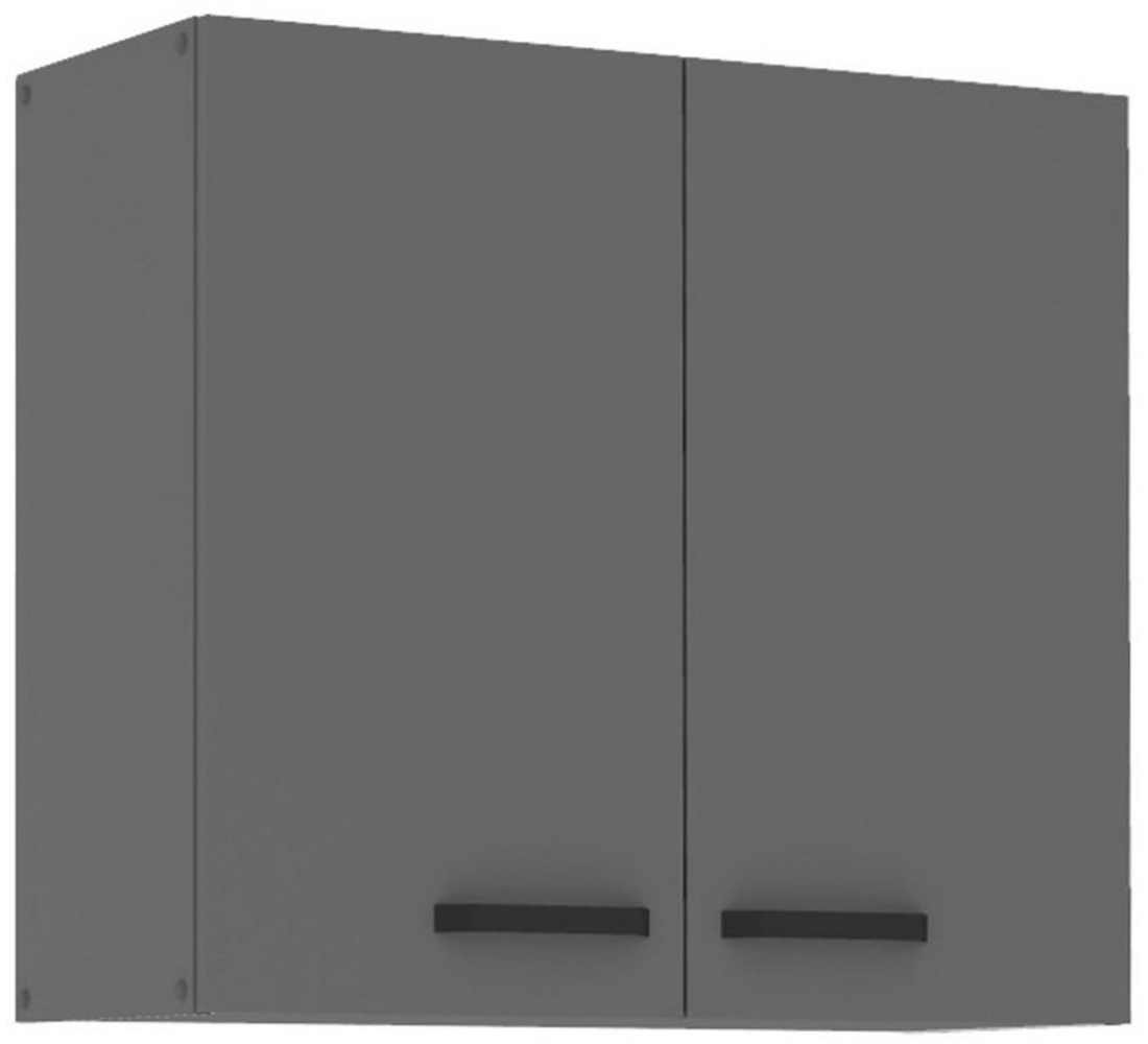 Küche NESSA Hängeschrank 80 cm Anthrazit Küchenzeile Küchenblock Einbauküche Bild 1