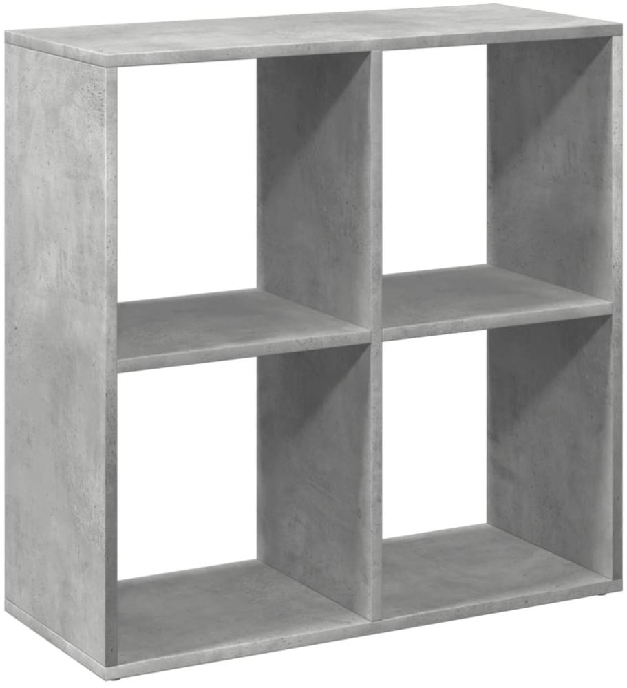 vidaXL Raumteiler-Bücherregal Betongrau 69,5x29x69,5 cm Holzwerkstoff 858006 Bild 1