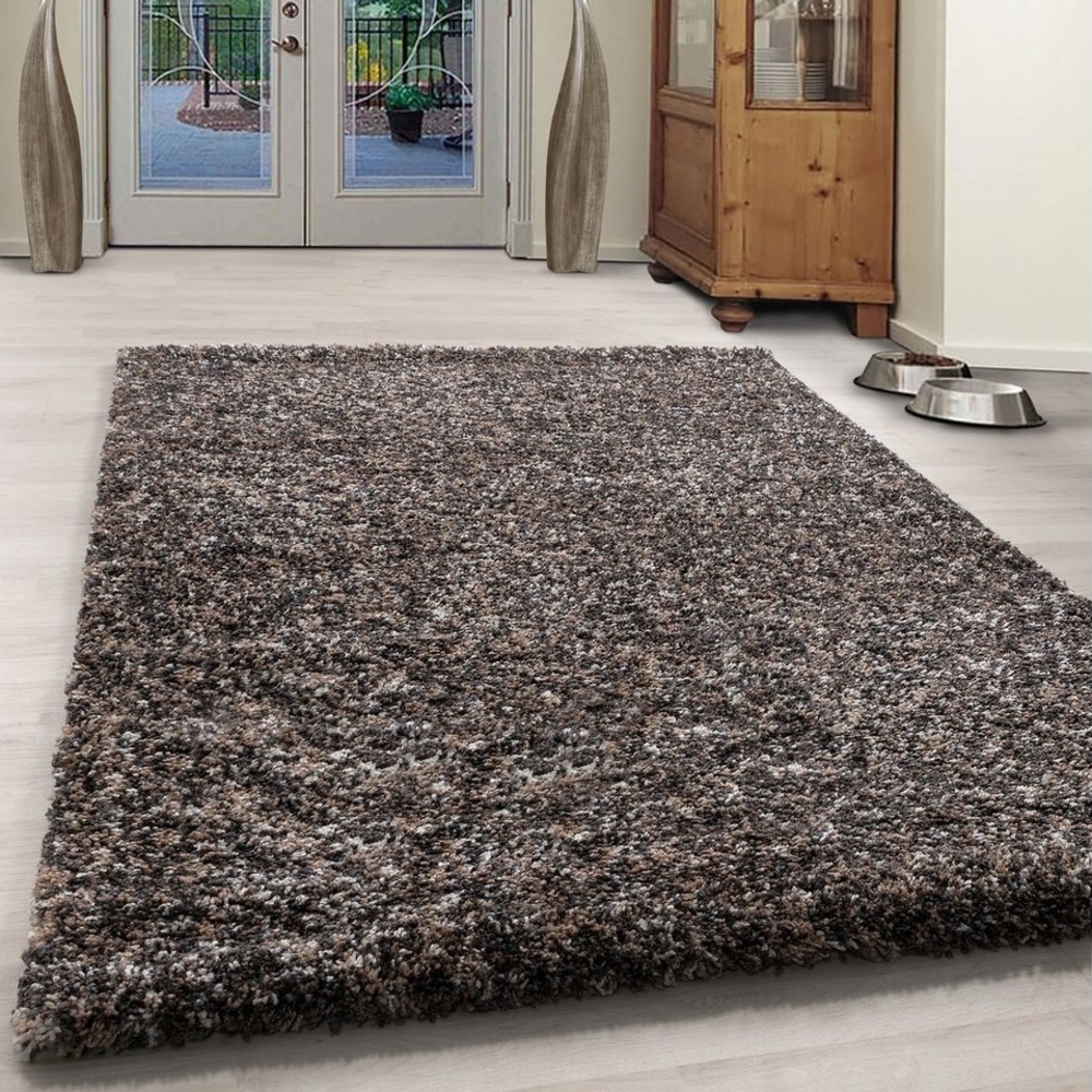 Homtex Hochflor-Teppich, 60 x 110 cm, Modern Hochflor Teppich Flauschiger Langflor Teppich, Rechteckig Bild 1