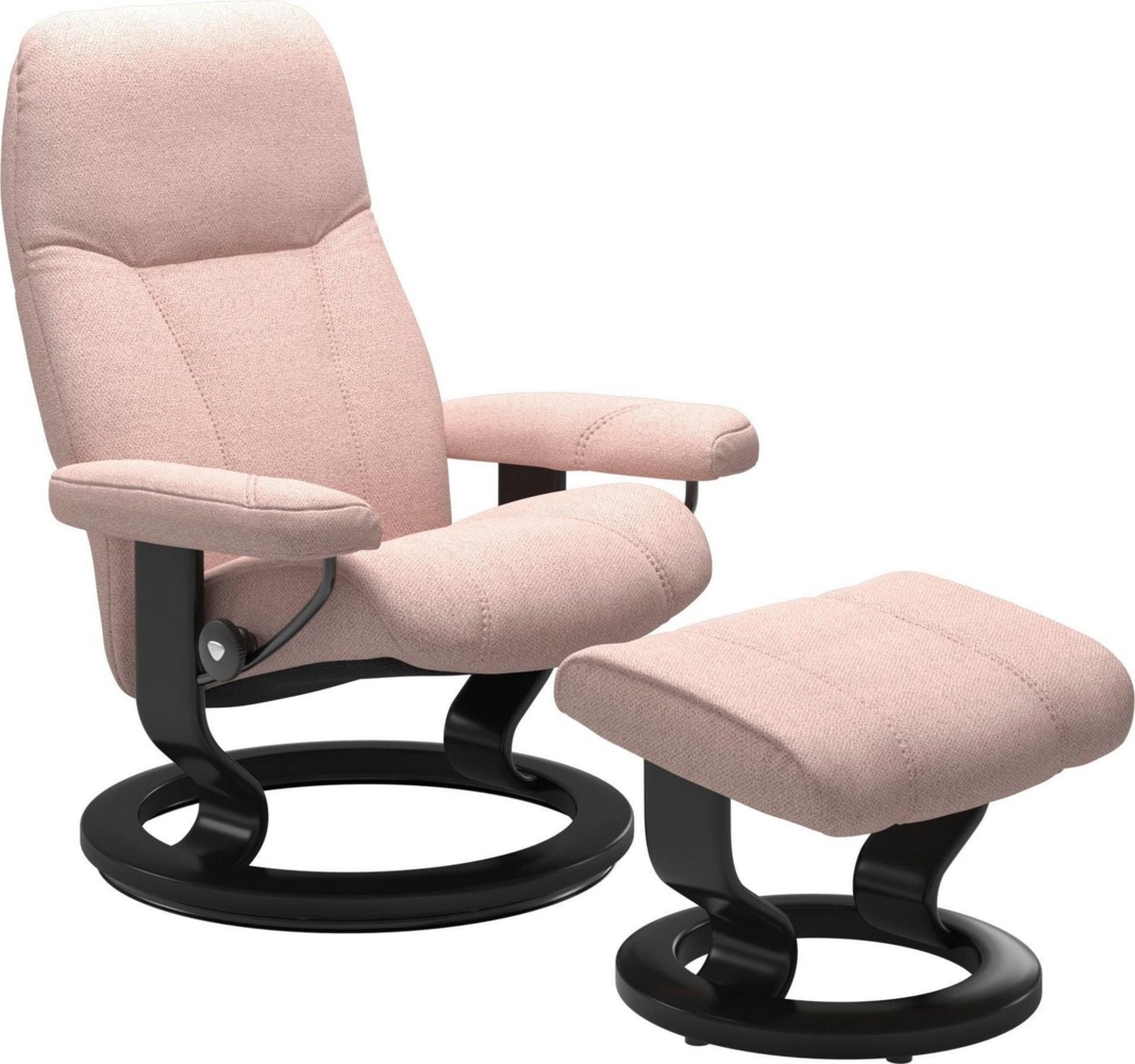 Stressless® Relaxsessel Consul (Set, Relaxsessel mit Hocker), mit Hocker, mit Classic Base, Größe L, Gestell Schwarz Bild 1