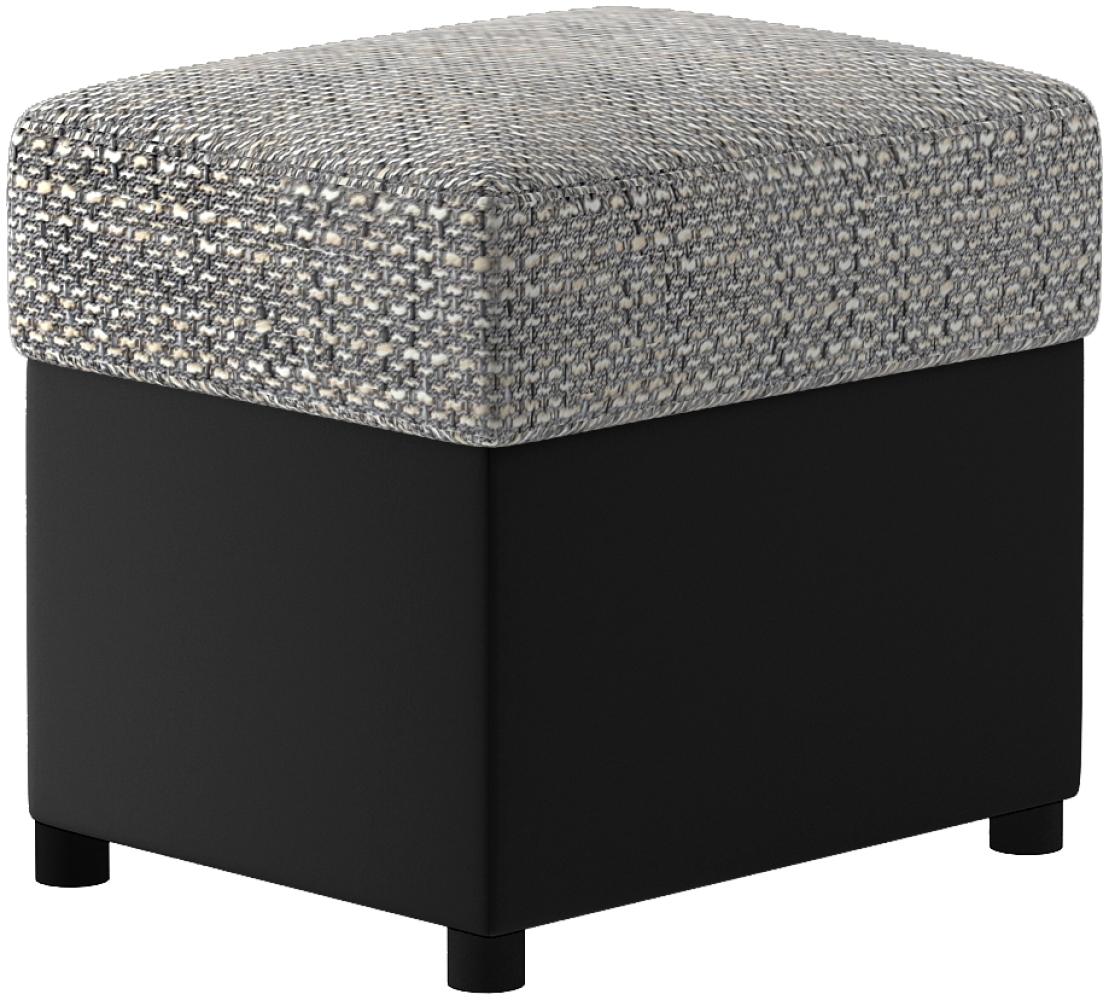 Pouf R2, Fußhocker, Grau Bild 1