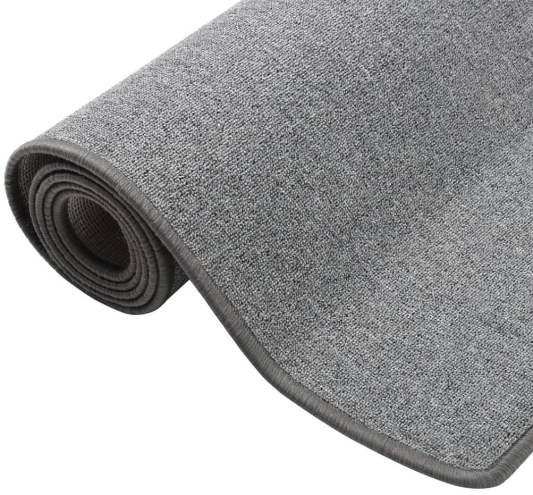 vidaXL Teppichläufer Dunkelgrau 50x150 cm 326969 Bild 1