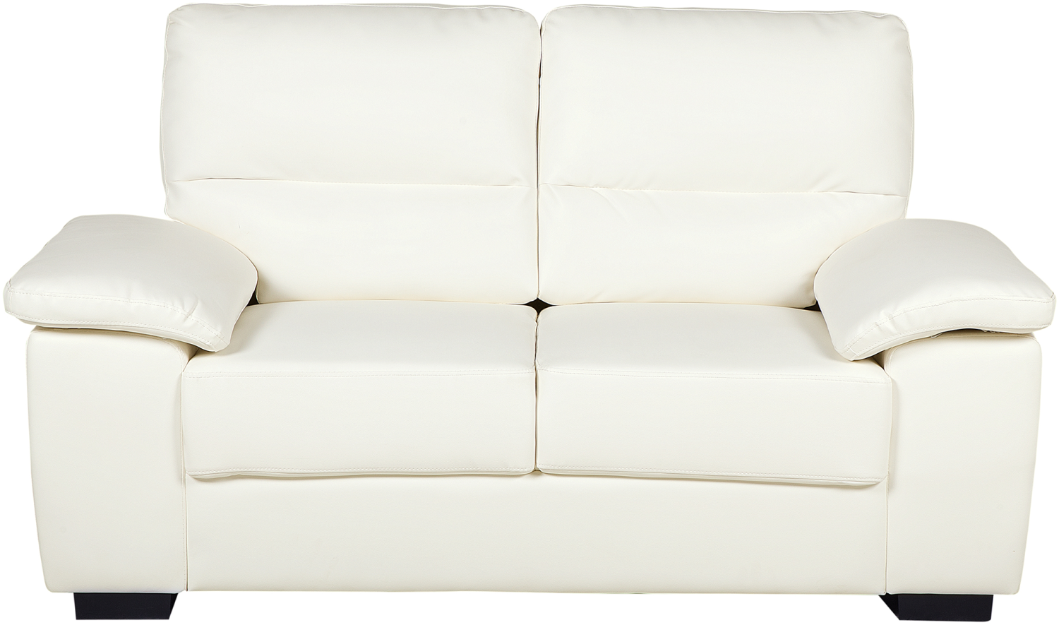 2-Sitzer Sofa Kunstleder creme VOGAR Bild 1