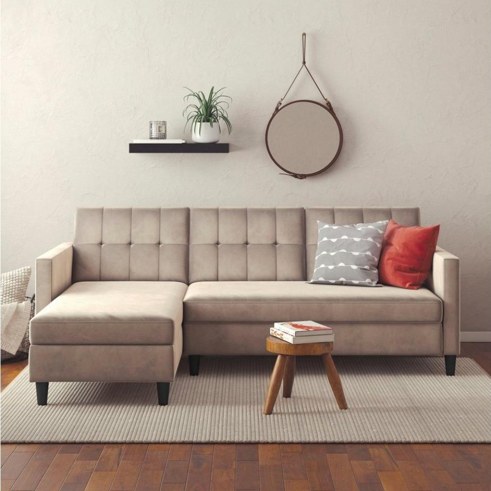 Dorel Home Ecksofa Hartford II, mit Bettfunktion und Stauraum, Recamiere beidseitig montierbar Bild 1