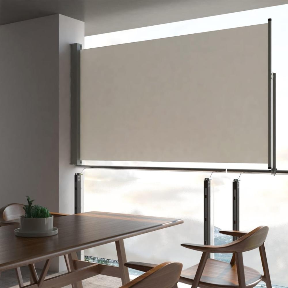 vidaXL Ausziehbare Seitenmarkise 140x300 cm Creme 45191 Bild 1