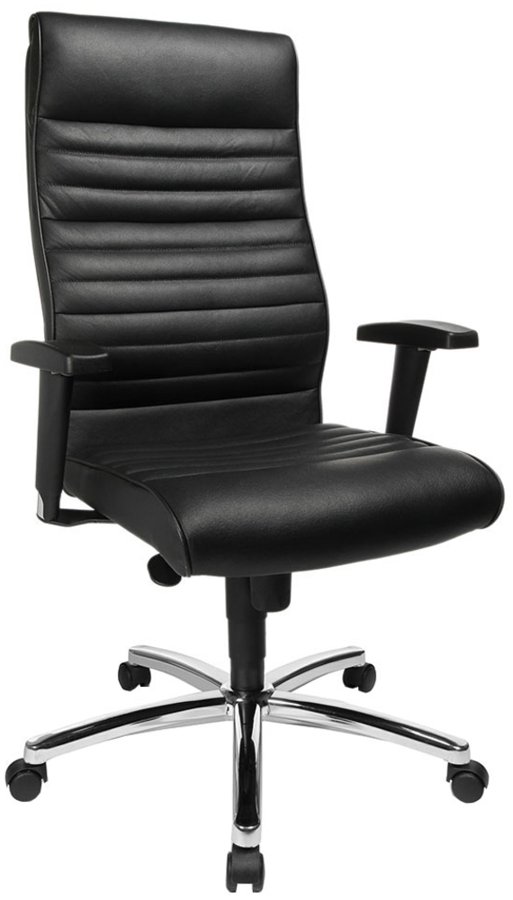 Chefsessel Promise / Profi Chief 100, Kunstleder, Leder, Metall, Schwarz Bild 1