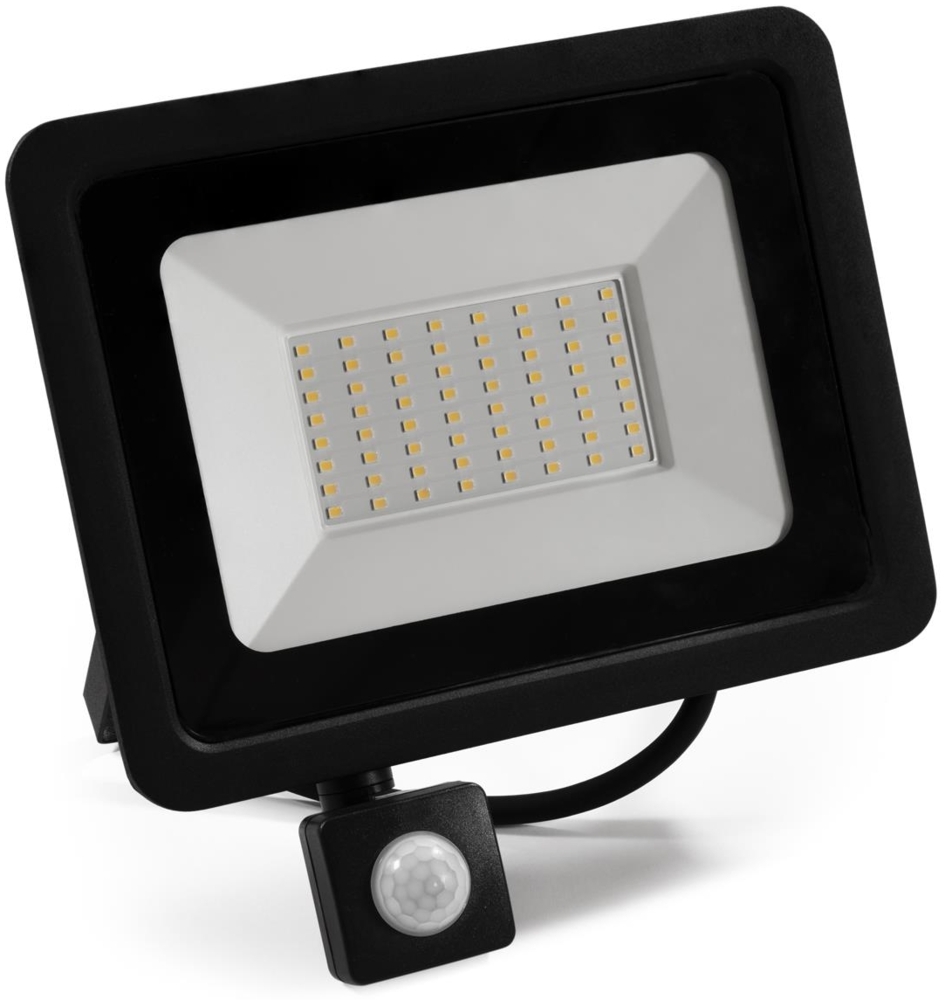 LED-Außenstrahler McShine ''Slim'' 50W, 4250lm, IP66, 4000K, Bewegungsmelder Bild 1