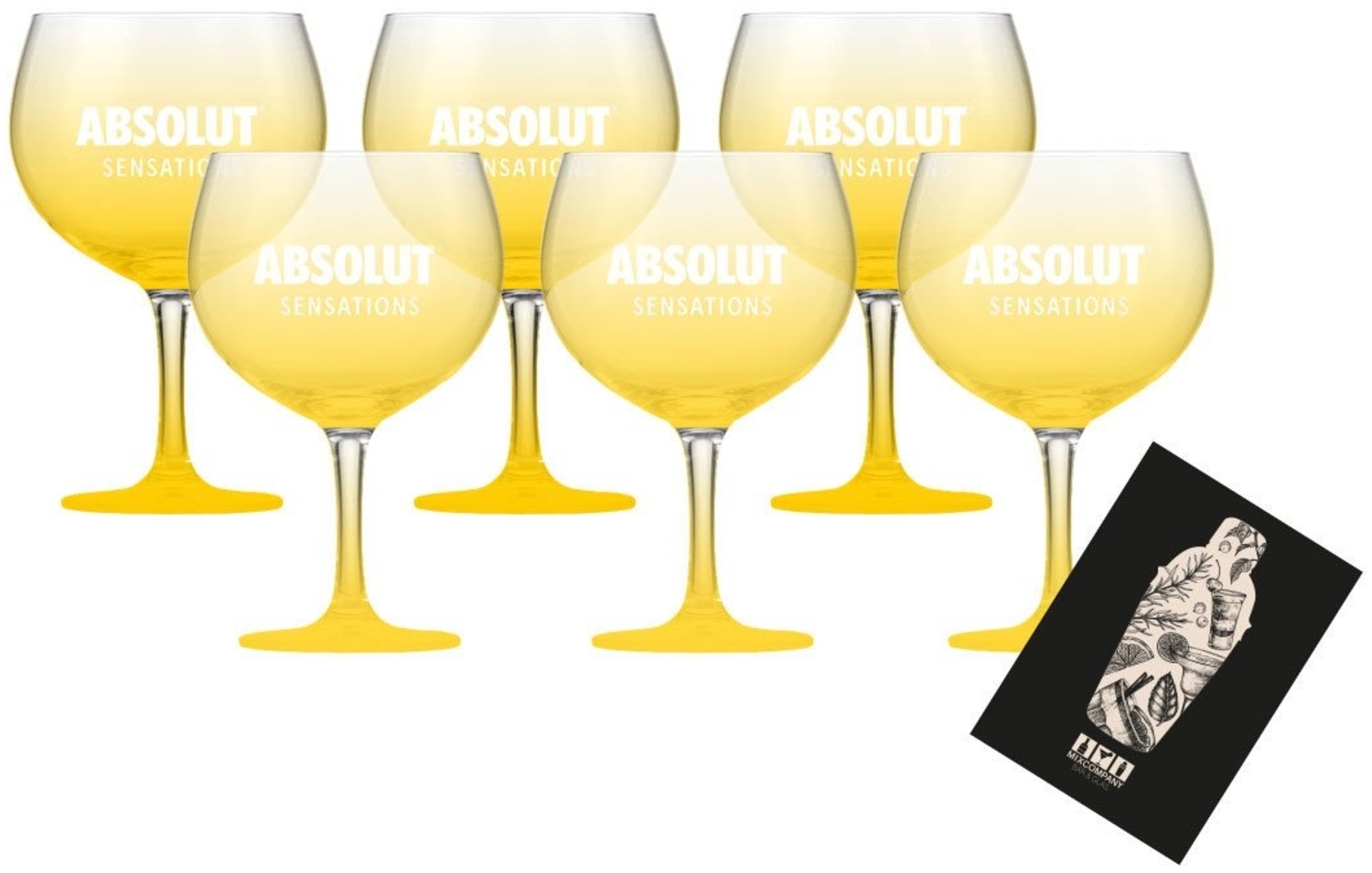 Absolut Cocktailglas Absolut Sensations 6er Set Ballonglas Cocktailglas 6x Longdrink Gläs Bild 1