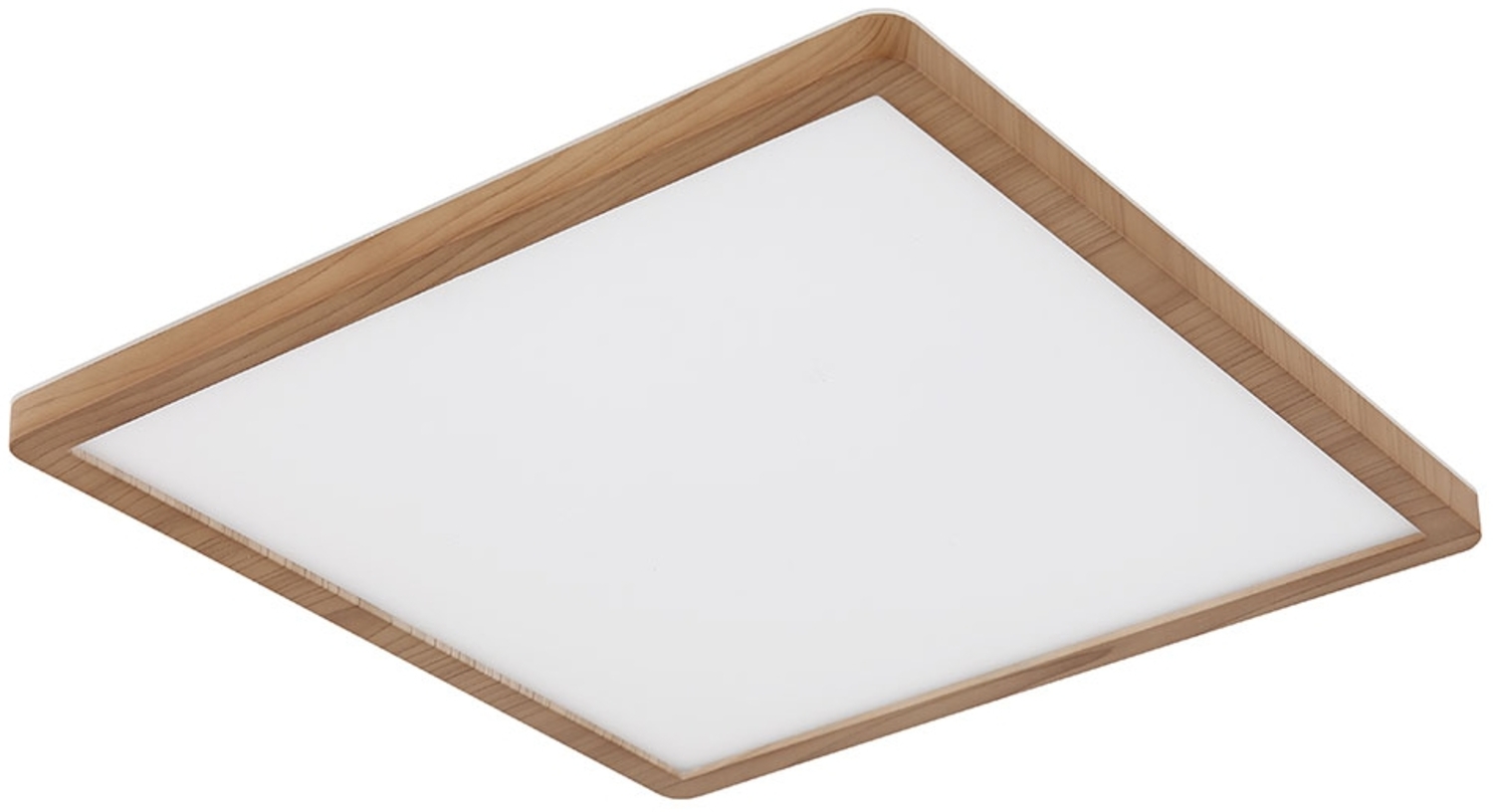 LED Deckenleuchte, Holzoptik, IP44, 3 Lichtstufen, 29x29 cm Bild 1