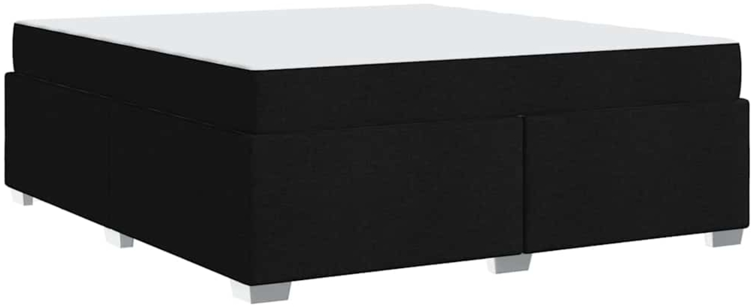 vidaXL Bettrahmen mit Matratze Schwarz 180 x 200 cm Stoff 3399203 Bild 1