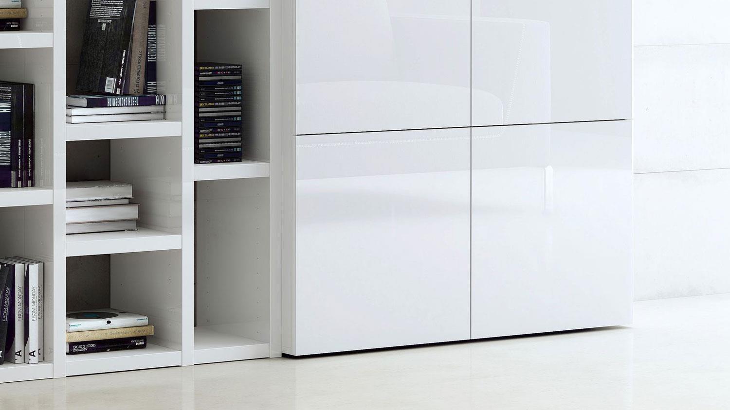 Regalwand TORO 47 System weiß matt lackiert Bild 1