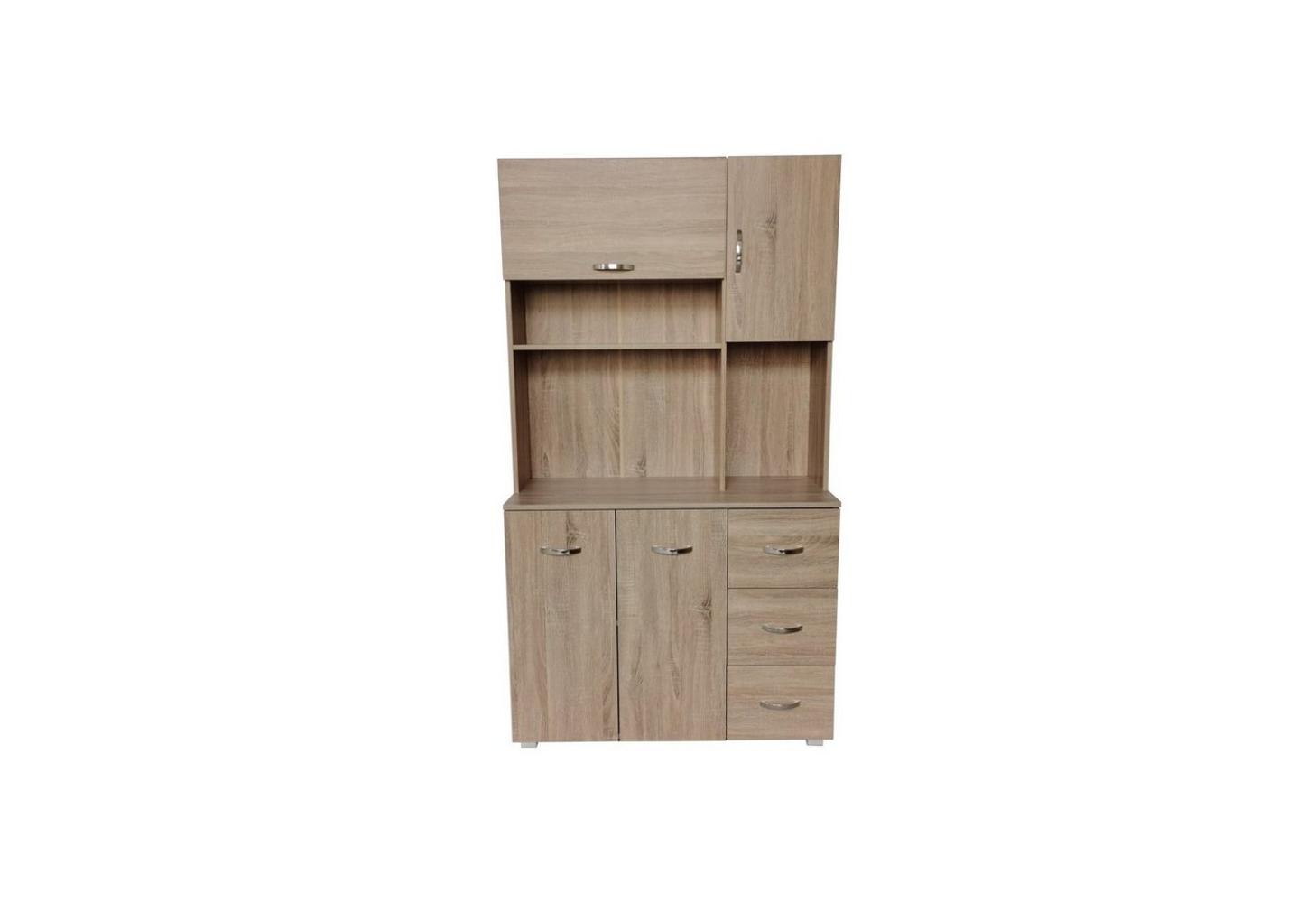 HTI-Living Hochschrank Küchenschrank Sonoma Blanca (Stück, 1-St, 1 Schrank) Küchenbuffet Bild 1