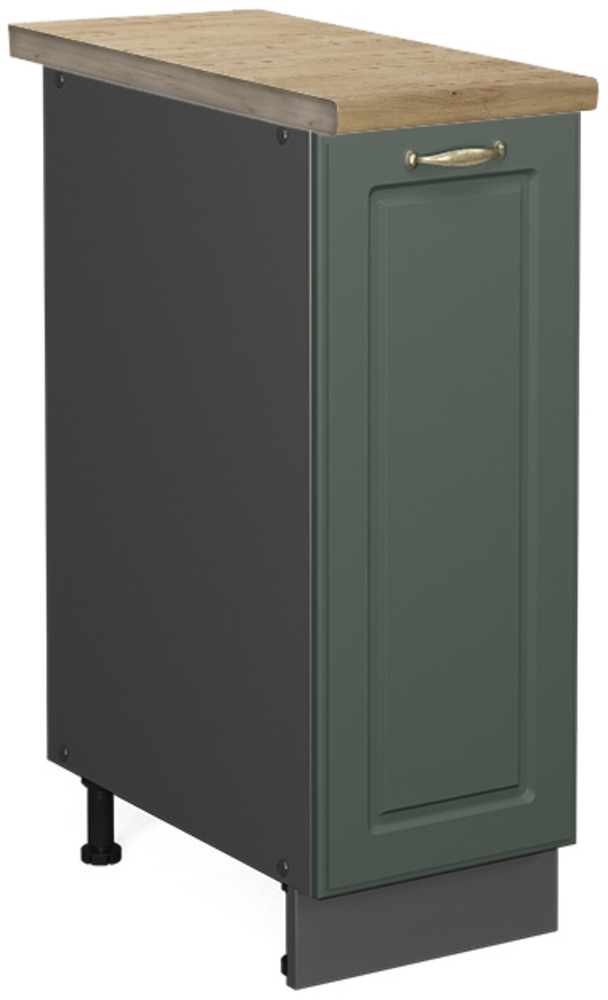 Apothekerschrank Fame-Line Grün-Gold Landhaus 30 cm , AP Eiche Vicco Bild 1