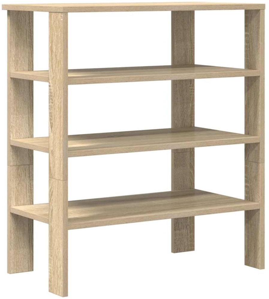 vidaXL Schuhregal Sonoma-Eiche 61x32x70 cm Holzwerkstoff 859844 Bild 1