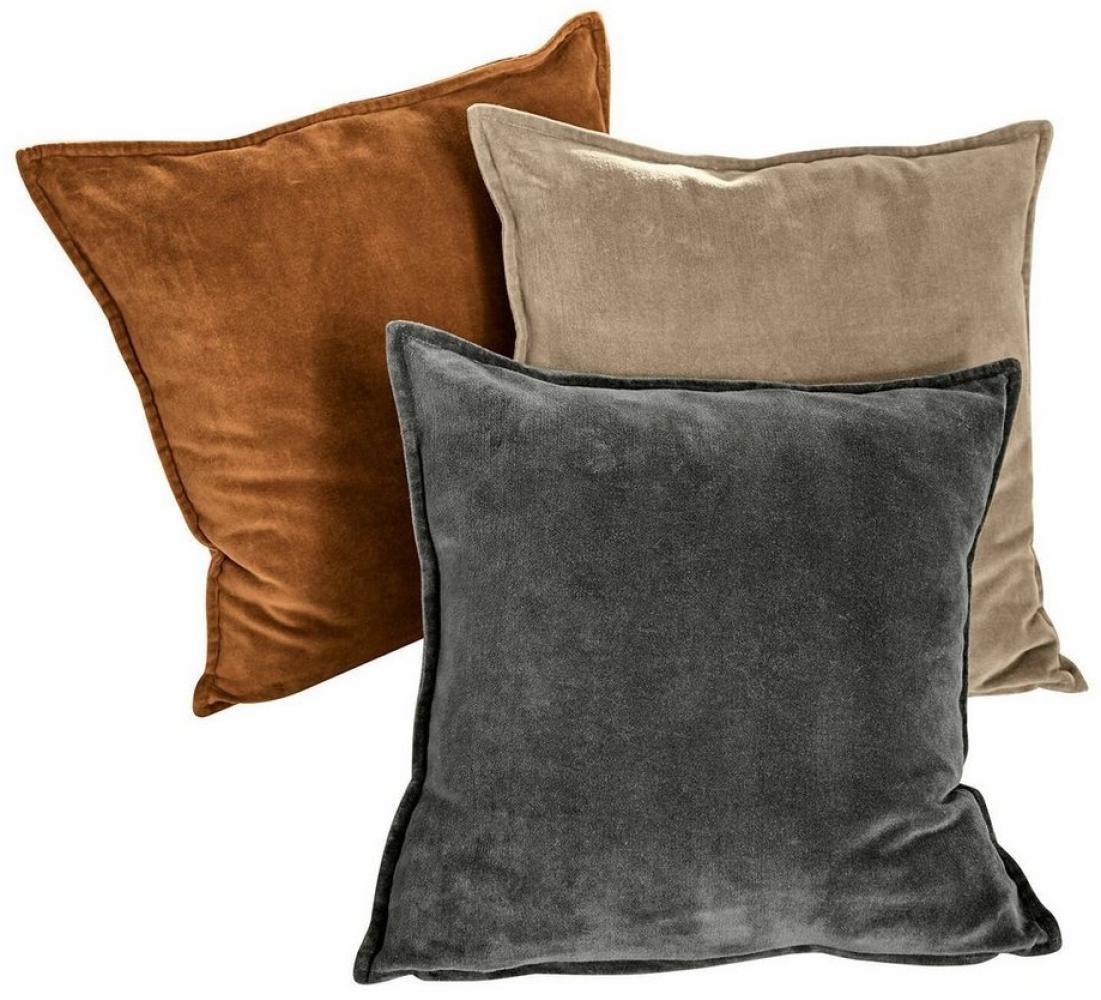 Mirabeau Kissenhülle Kissenhülle 3er Set Lumeau orange/grau/beige, (3 Stück) Bild 1