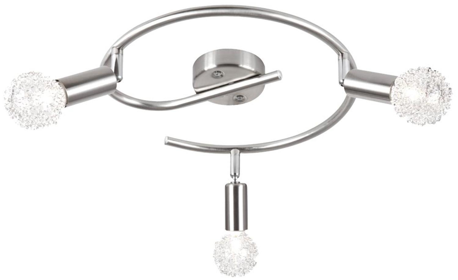 Deckenlampe aus Nickel mit 3 beweglichen Spots ELASTICA Bild 1
