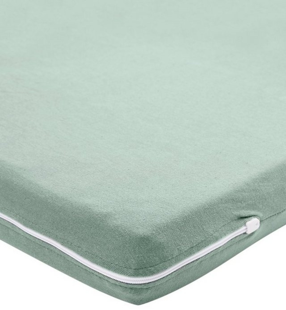 Meyco Baby Spannbettlaken Uni Stone Green, Jersey, Gummizug: Rundum, (1 Stück), 60x120 cm Bild 1