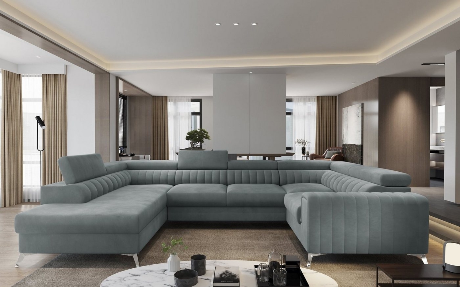 Louis, Ecksofa, Eckcouch, Grau Bild 1
