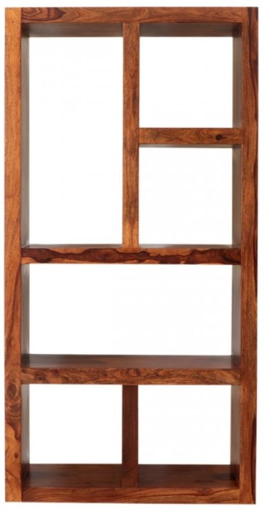 Bücherregal Gani 90x180x35 aus indischem Sheesham-Massivholz Bild 1