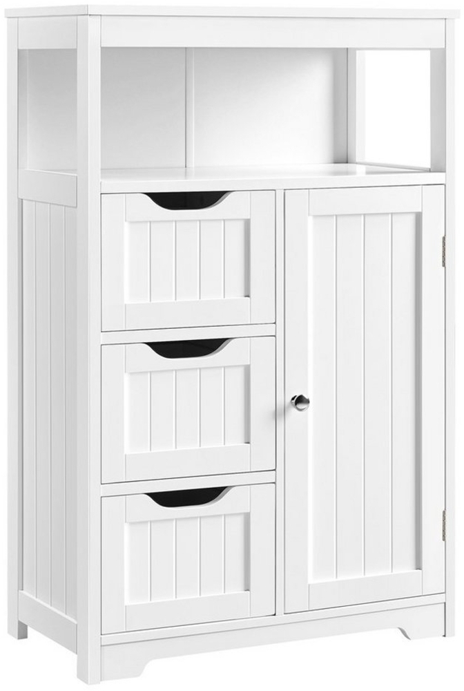 Yaheetech Badkommode Badezimmerschrank, aus Holz, mit 3 Schubladen Bild 1