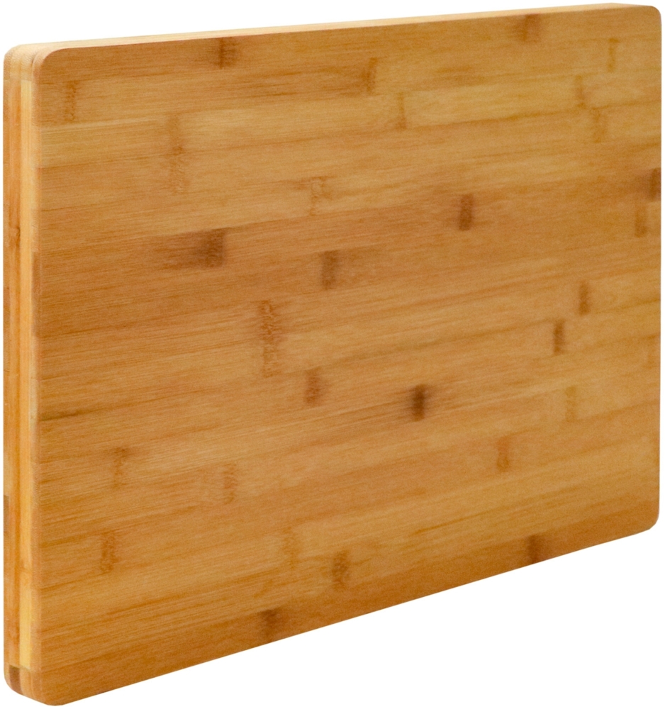 3 cm dickes XL Schneidebrett 50x35cm Bambus Holz Schneidbrett Holzbrett Küche Bild 1