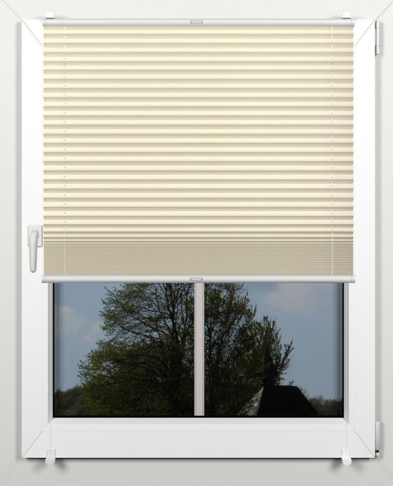 indeko Plissee simple, Lichtschutz, ohne Bohren, verspannt, Klemmfix, mit Klemmträgern, nach Maß Bild 1
