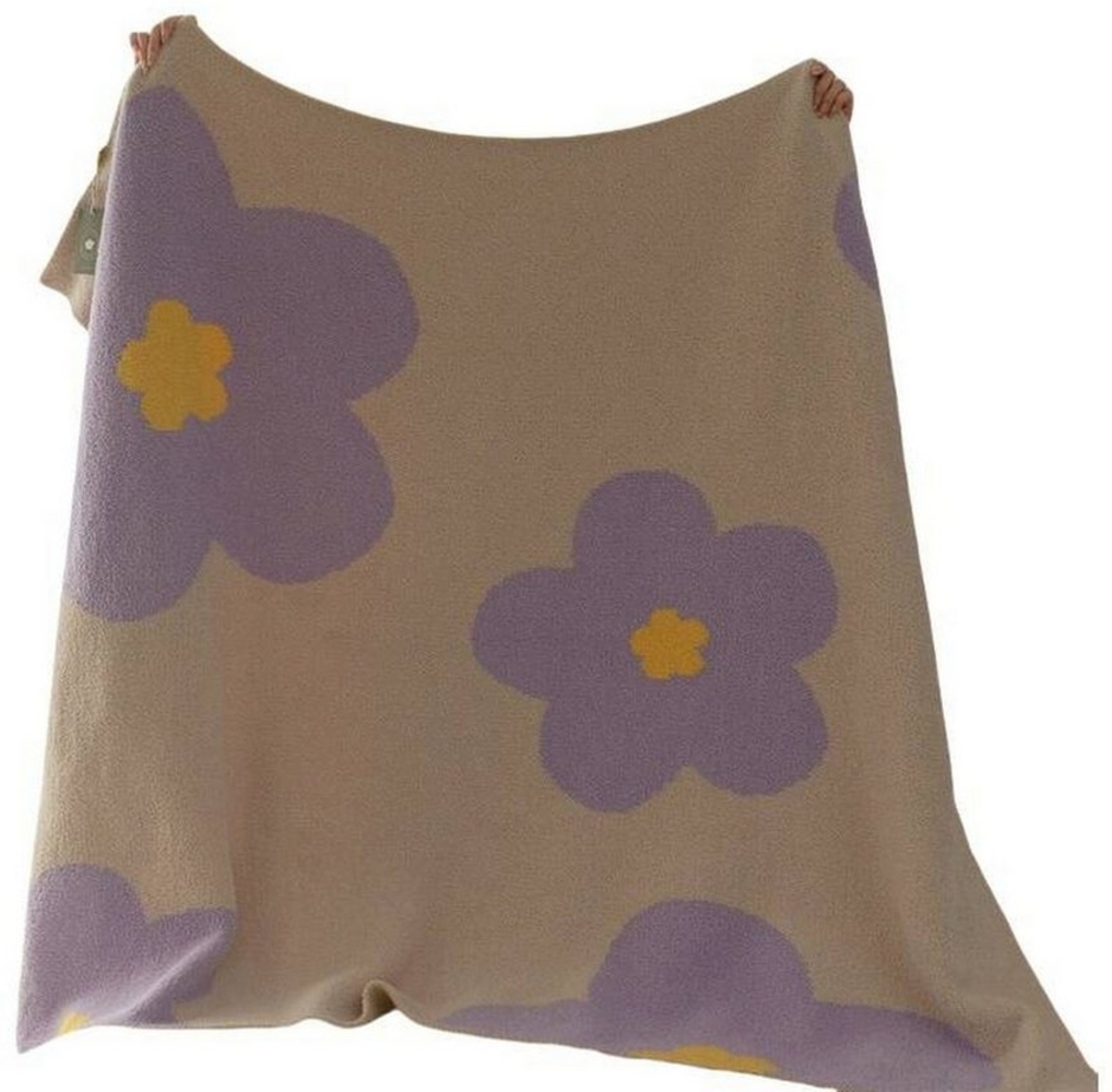 Wohndecke Weiche und langlebige Decke aus recyceltem Polyester mit halbfloriger, YRIIOMO Bild 1