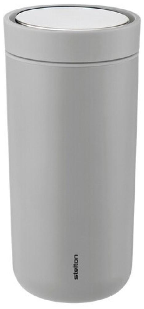 Stelton 'To Go Click' Thermobecher, soft light grey, 400 ml Bild 1