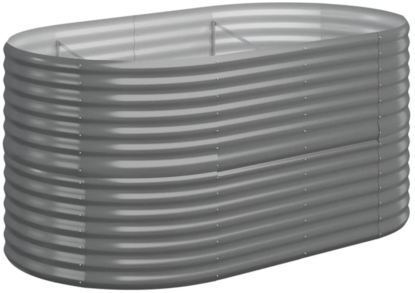vidaXL Hochbeet Verzinkter Stahl 152x80x68 cm Grau 318949 Bild 1