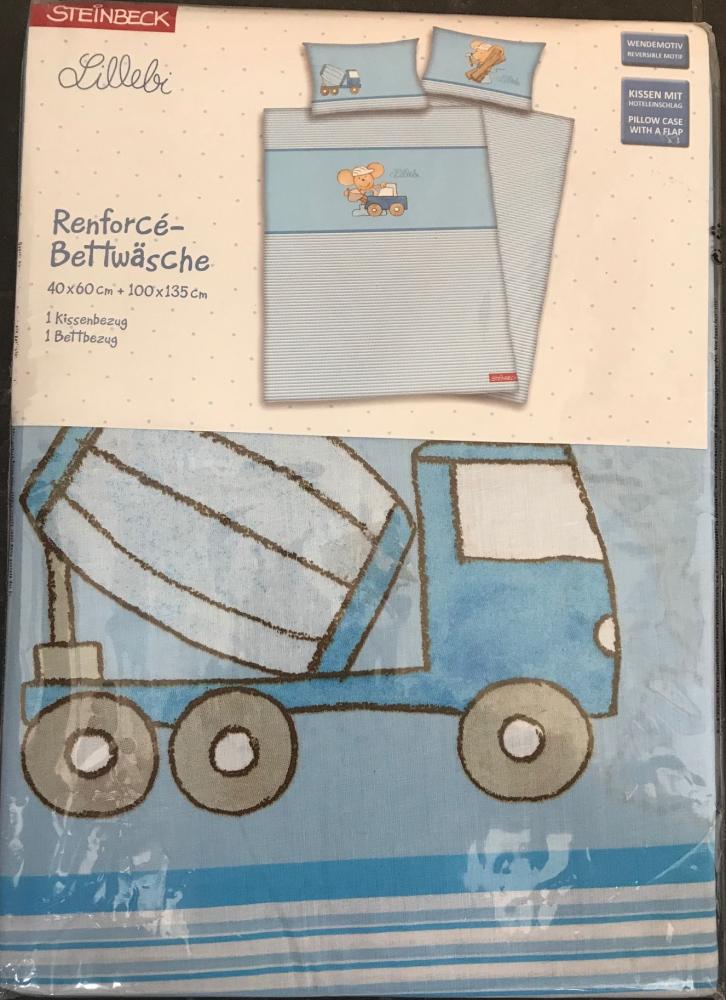 Herding Baby Bettwäsche Lillebi 100x135 cm blau Bild 1