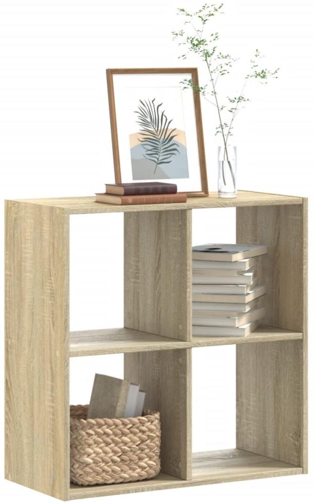 vidaXL Bücherregal Sonoma-Eiche 68,5 x 32 x 68,5 cm Holzwerkstoff 852827 Bild 1