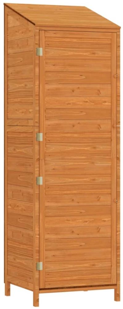 vidaXL Geräteschuppen Braun 55x52x174,5 cm Massivholz Tanne 152189 Bild 1