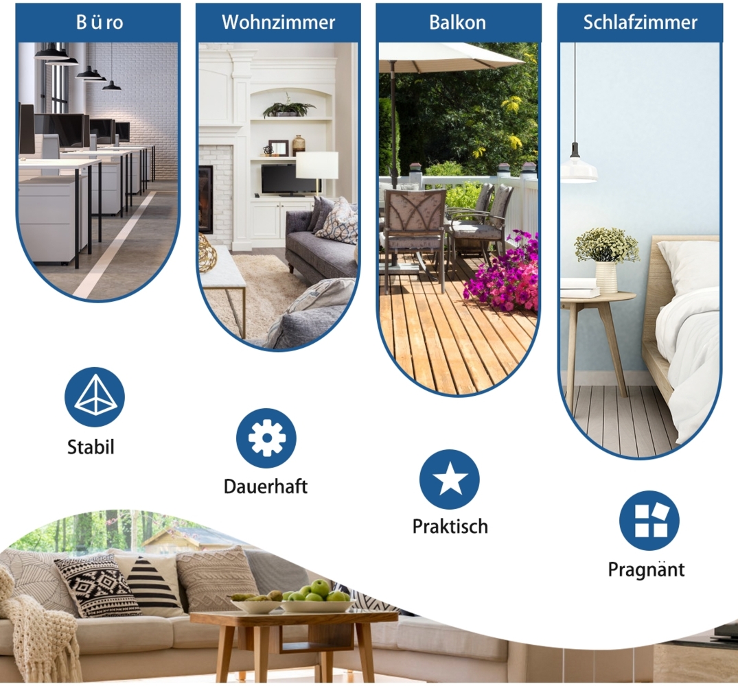 3-Panel Raumteiler Faltbarer Stoffsichtschutz 260 x 183 cm Grau Bild 1